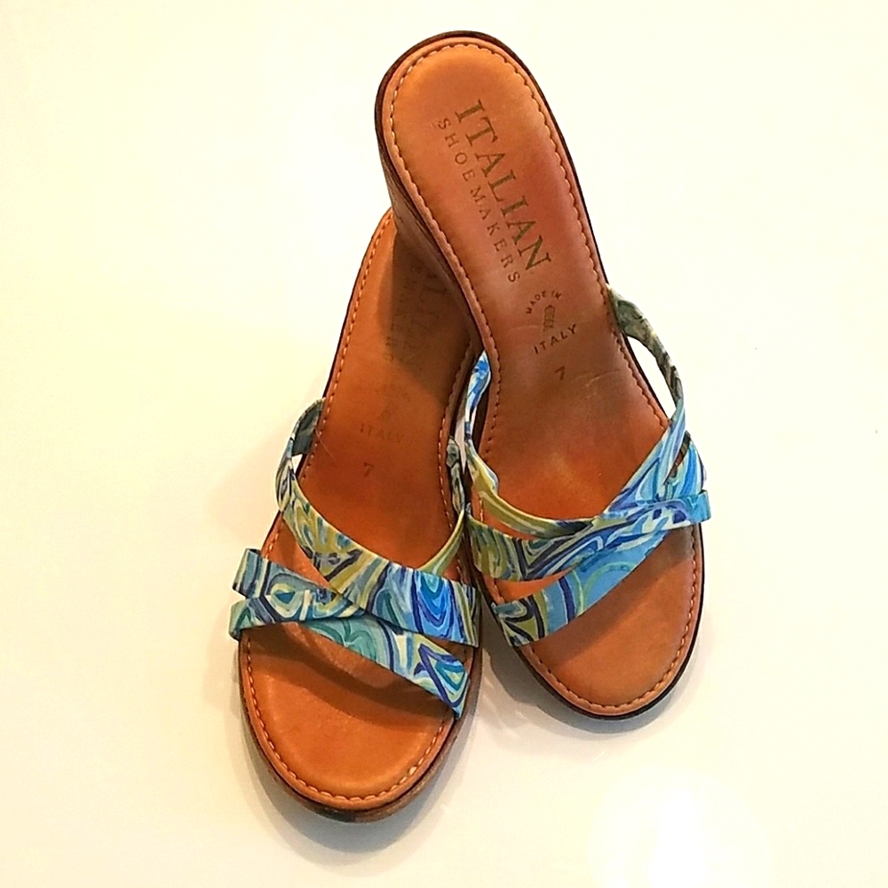 Italian Shoemakers Wedge Sandals